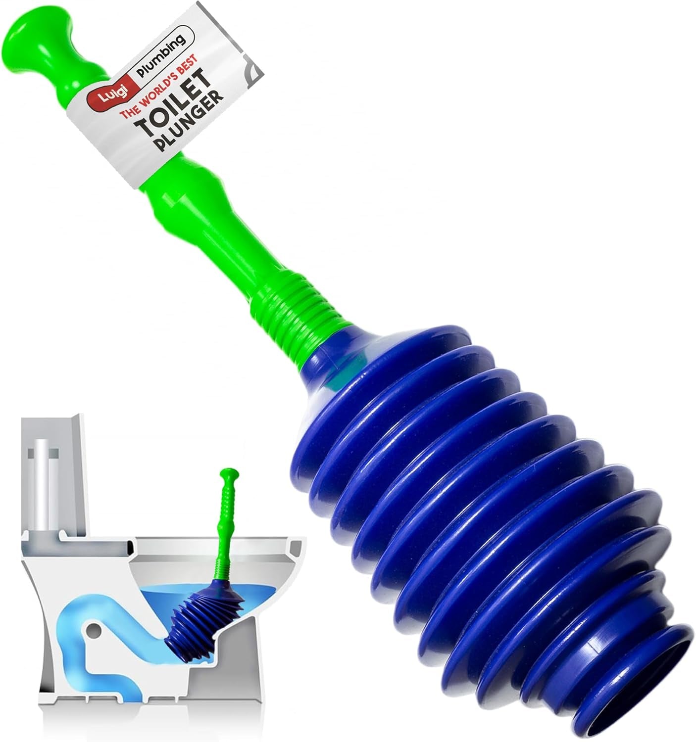 World'S Best Toilet Plunger - Plunger Toilet Unblocker Heavy Duty - Plungers for Unblocking - Unique Strongest Unblocker Tool - Plungers for Unblocking - Clog Remover Tool
