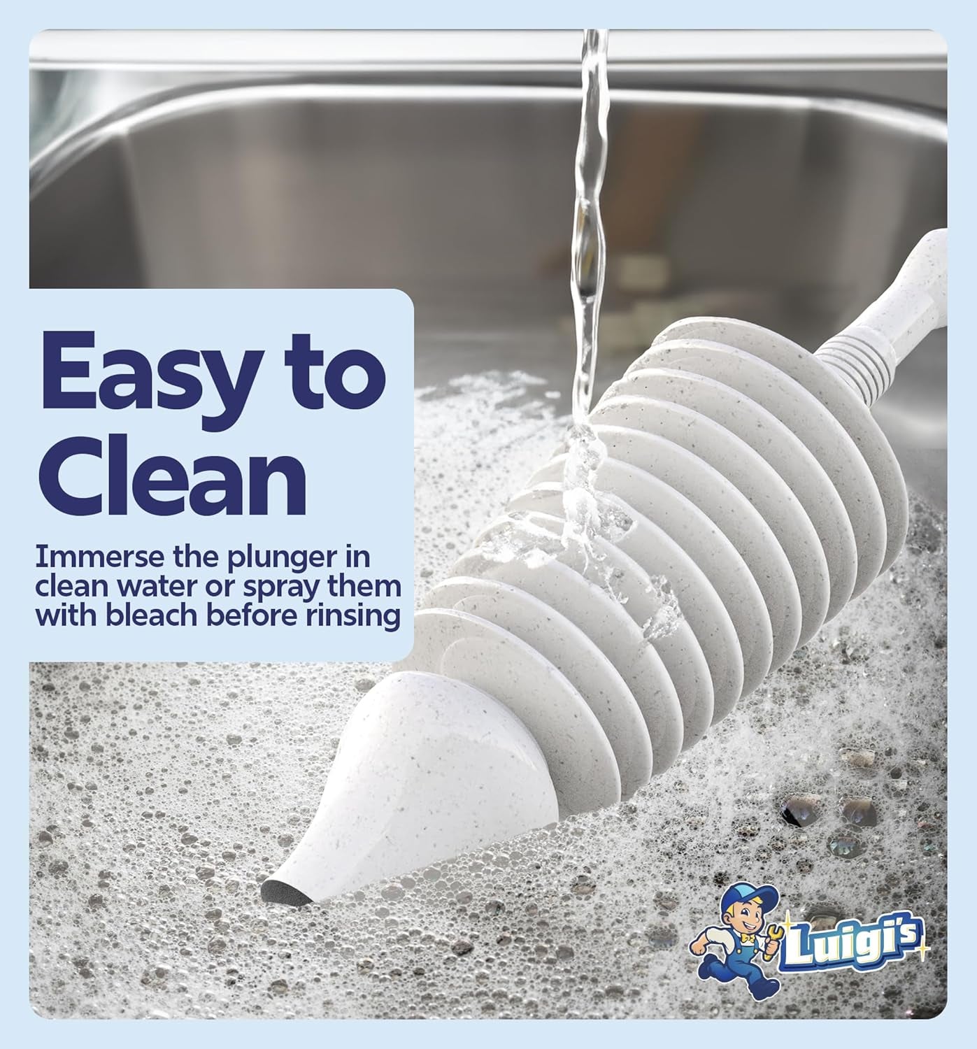 World'S Best Toilet Plunger - Plunger Toilet Unblocker Heavy Duty - Plungers for Unblocking - Unique Strongest Unblocker Tool - Plungers for Unblocking - Clog Remover Tool