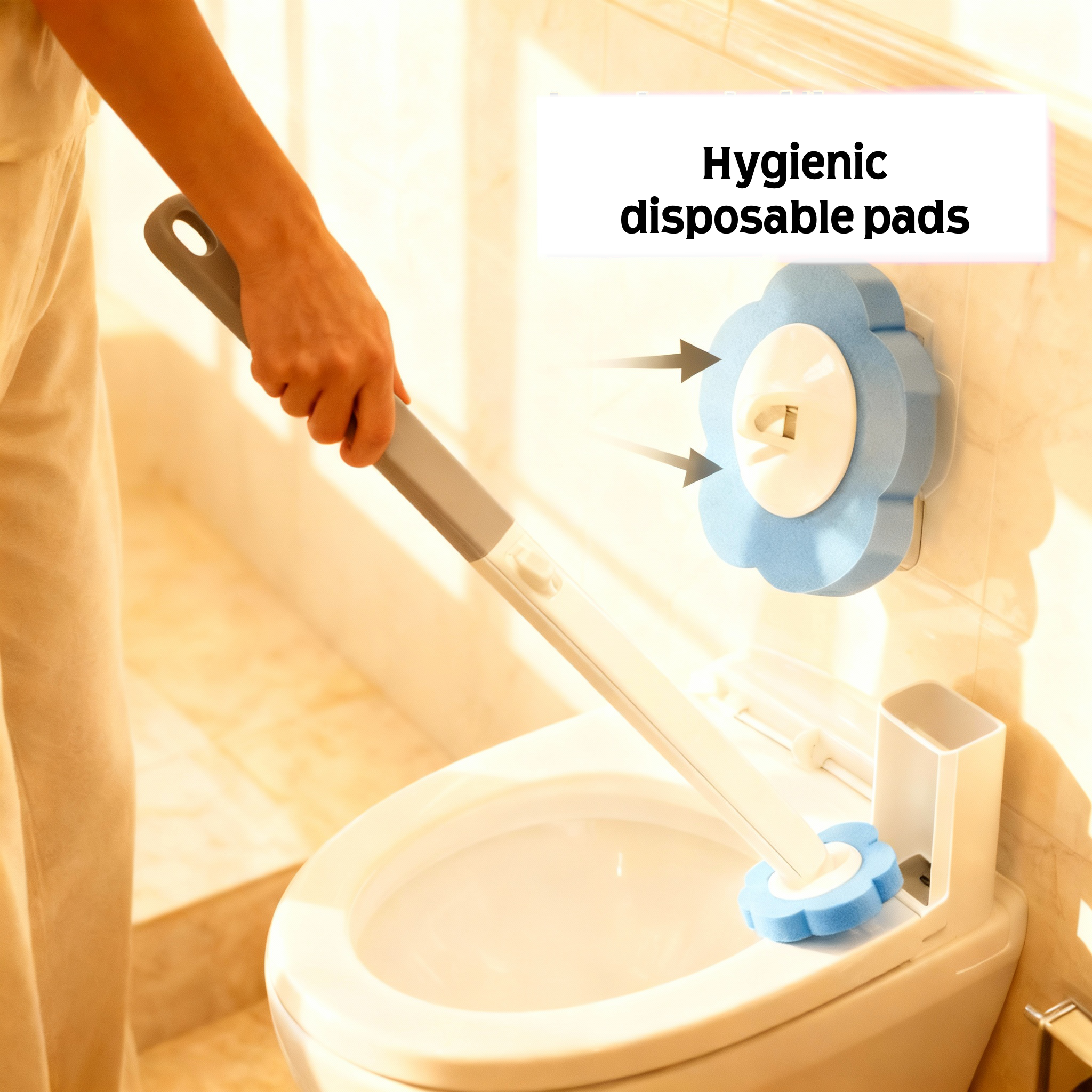 2x Disposable Toilet Brush